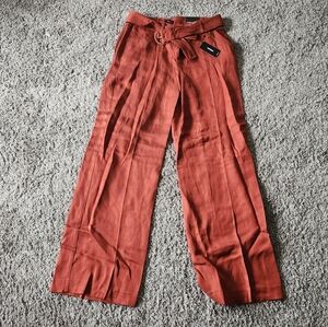 Express Rust Editor Relaxed Trouser Mid Rise Pants Size 2R